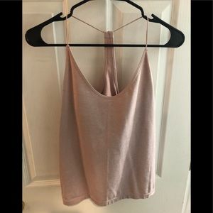 Blush racerback top